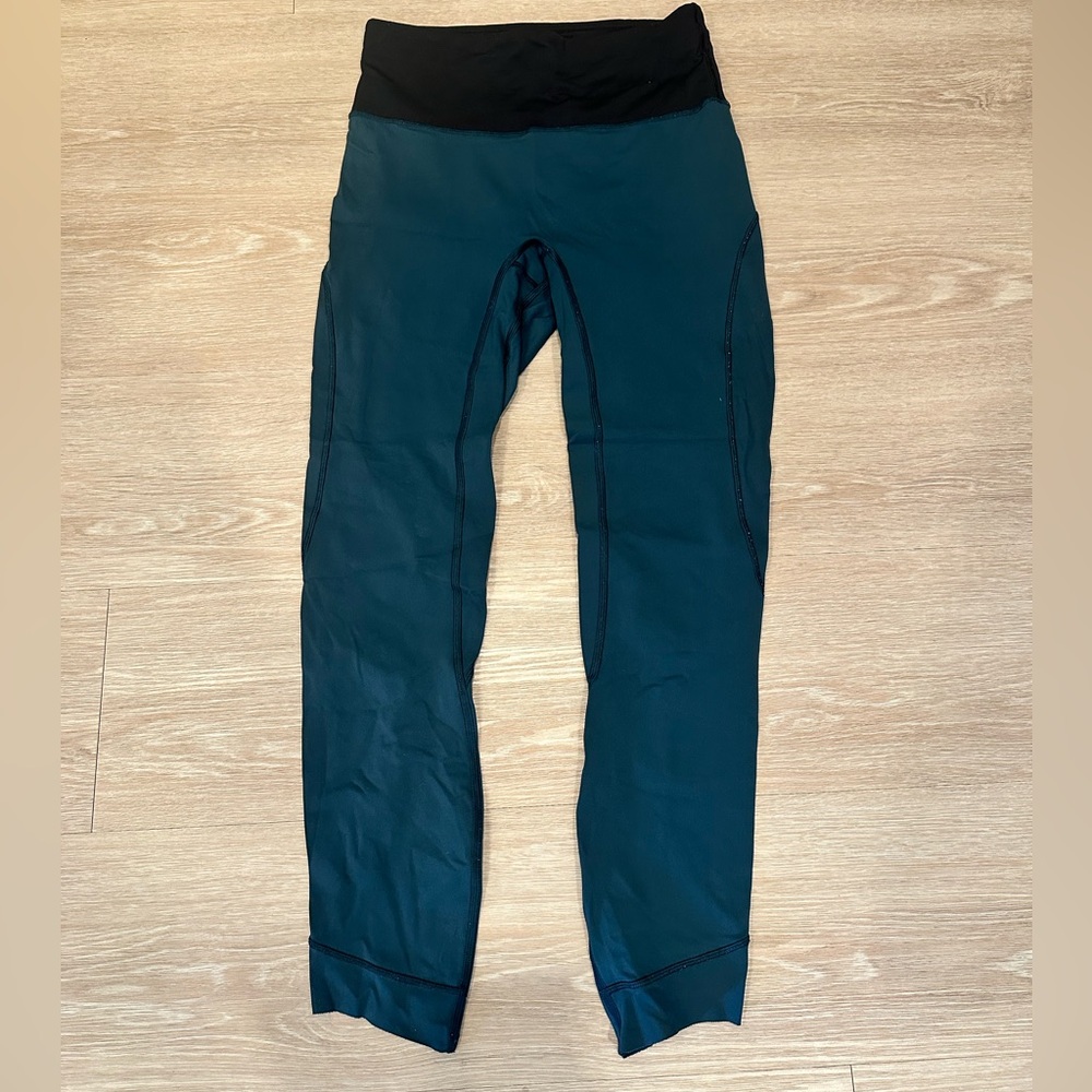 Lululemon dark teal leggings